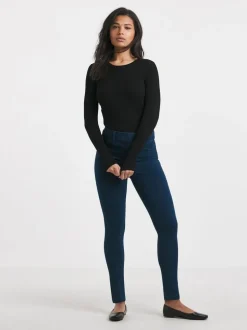 Blauw - Simply Be skinny jegging met elastische taille
