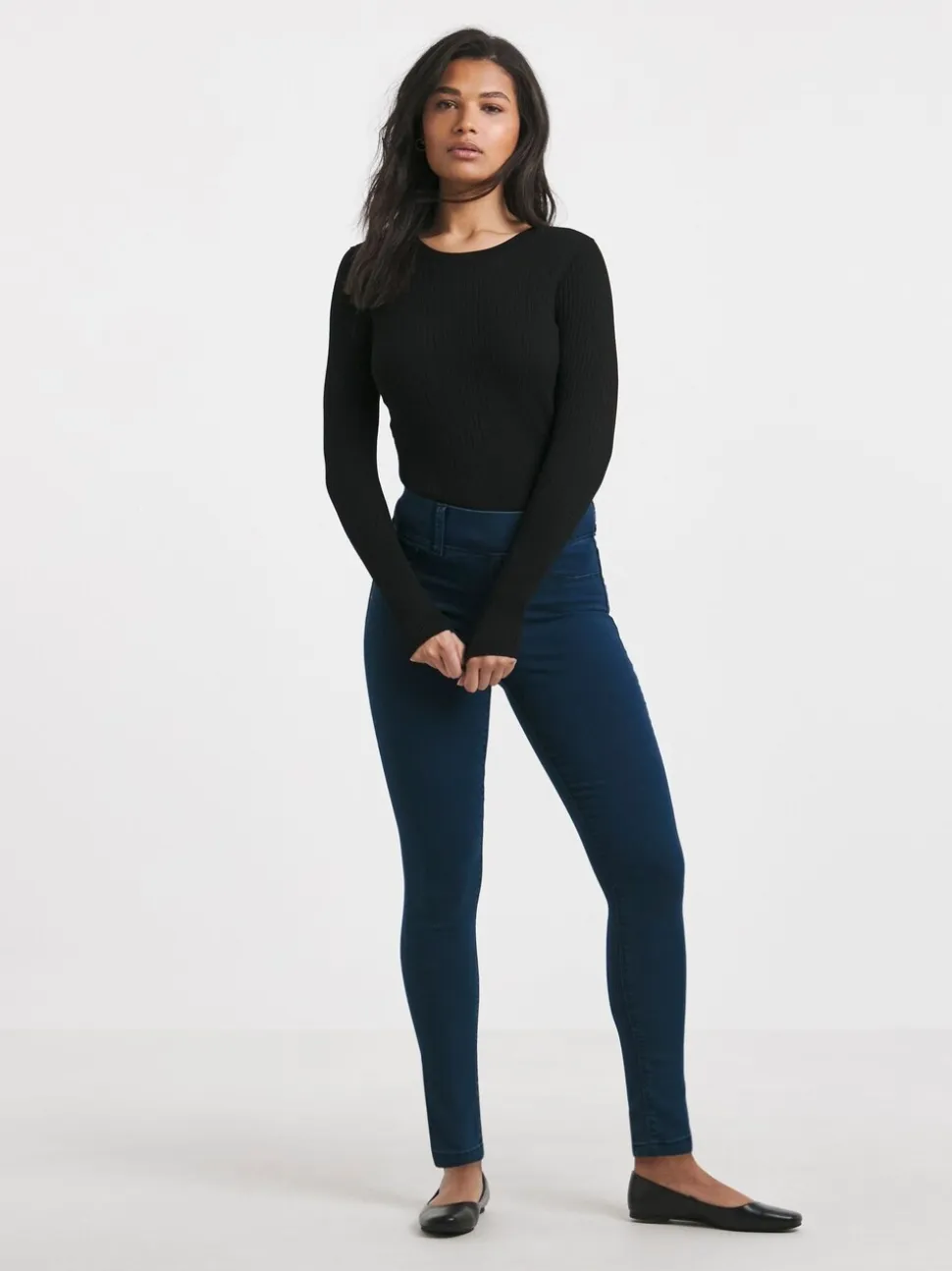 Blauw - Simply Be skinny jegging met elastische taille