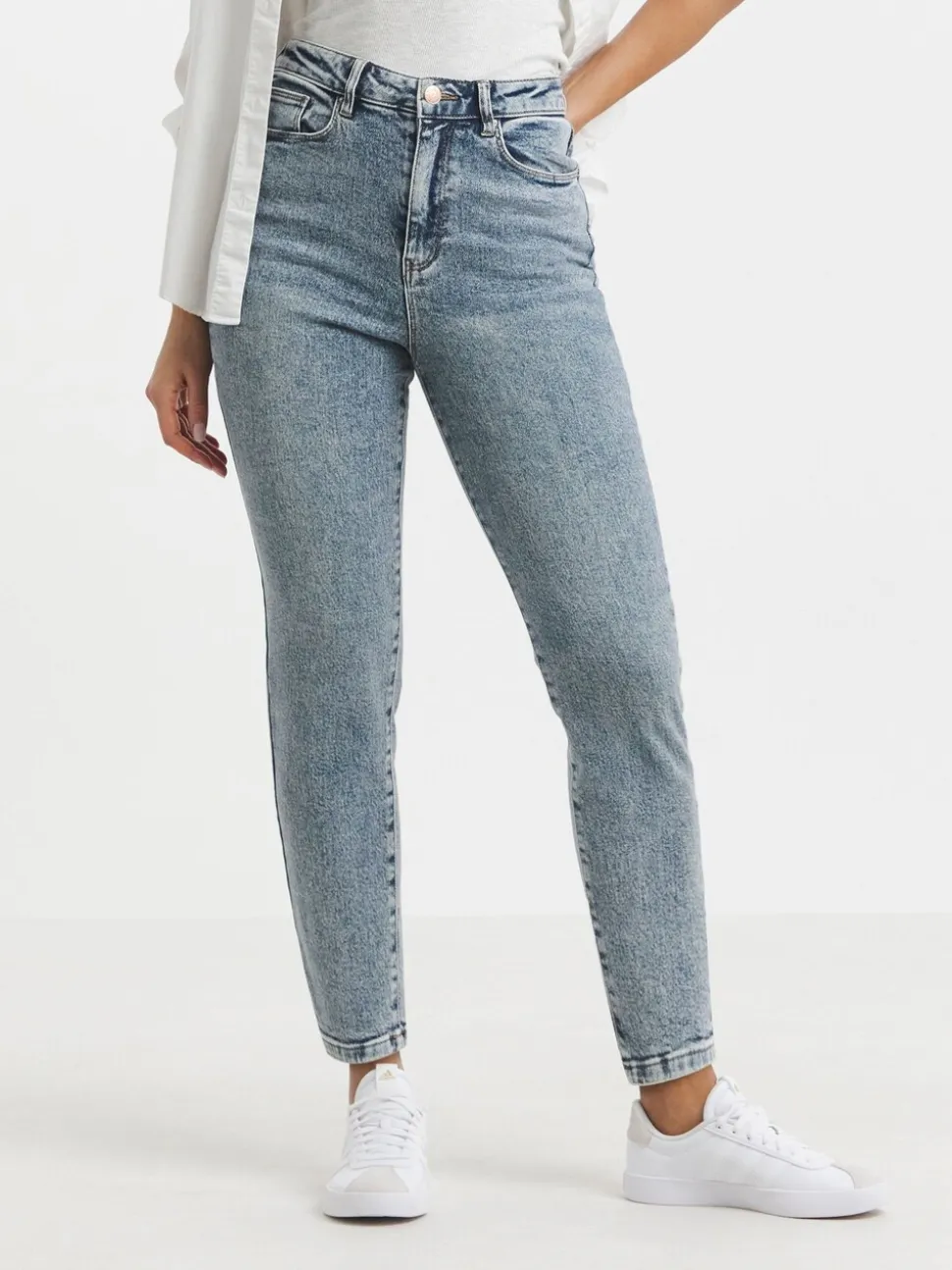 Blauw - Simply Be smalle Mom jeans