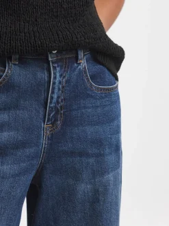 Blauw - Simply Be Smart Tapered Barrel Jeans