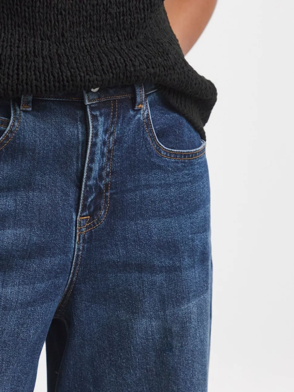 Blauw - Simply Be Smart Tapered Barrel Jeans
