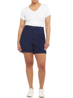 Blauw - SPANX SPANXsupersmooth™ stretchy keperstof shorts, 5"