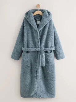 Blauw - Teddy badjas