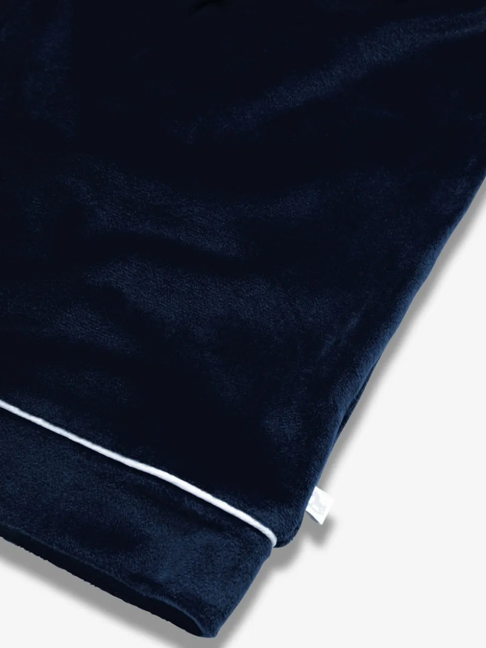 Blauw - The Little Tailor luxe kerstpyjama van zacht aanvoelend velours