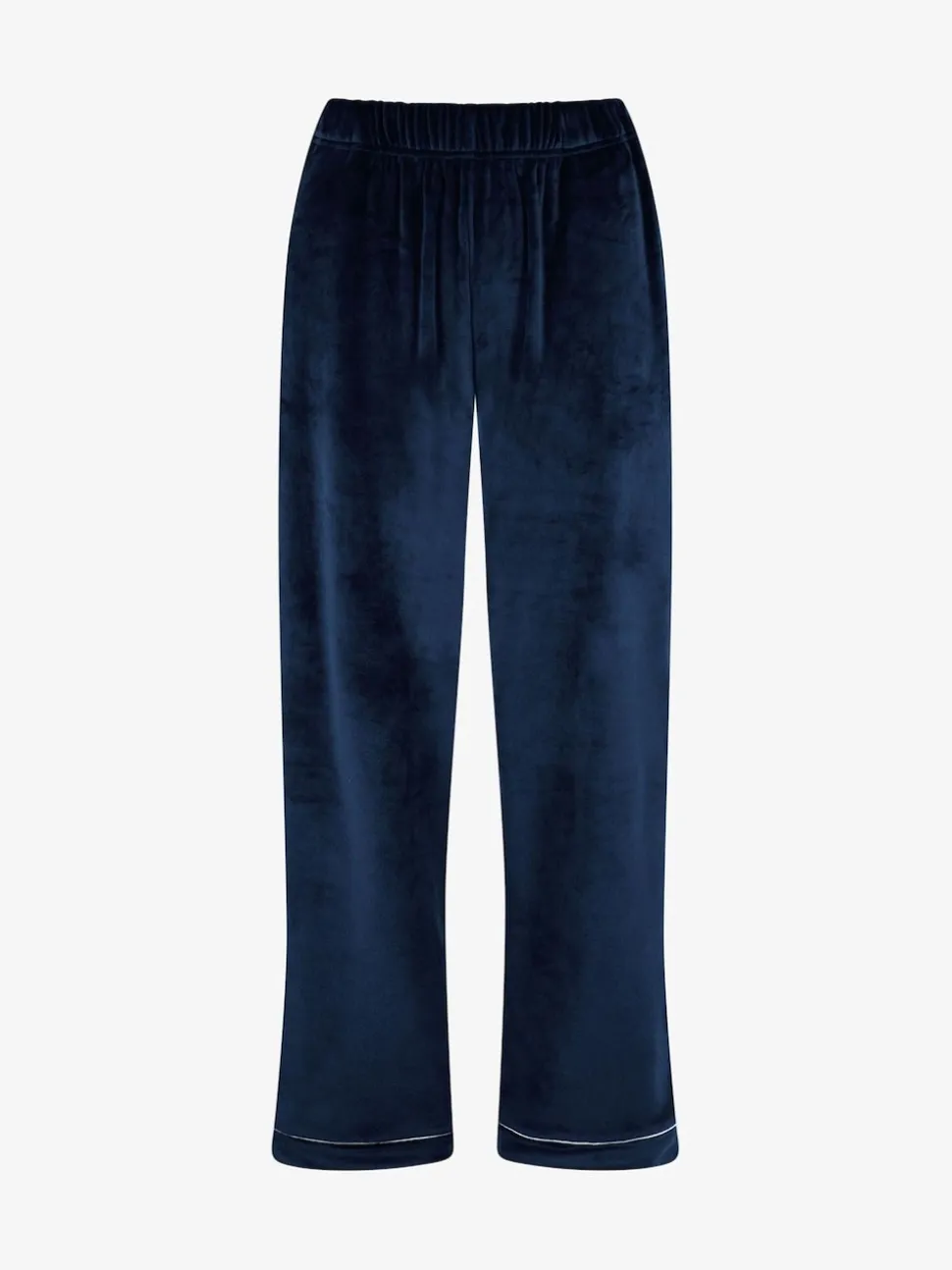Blauw - The Little Tailor luxe kerstpyjama van zacht aanvoelend velours