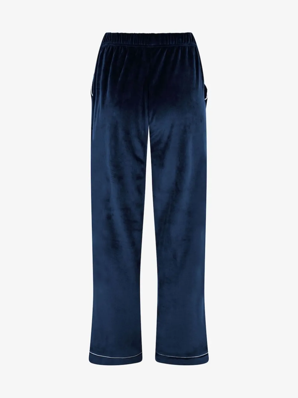 Blauw - The Little Tailor luxe kerstpyjama van zacht aanvoelend velours