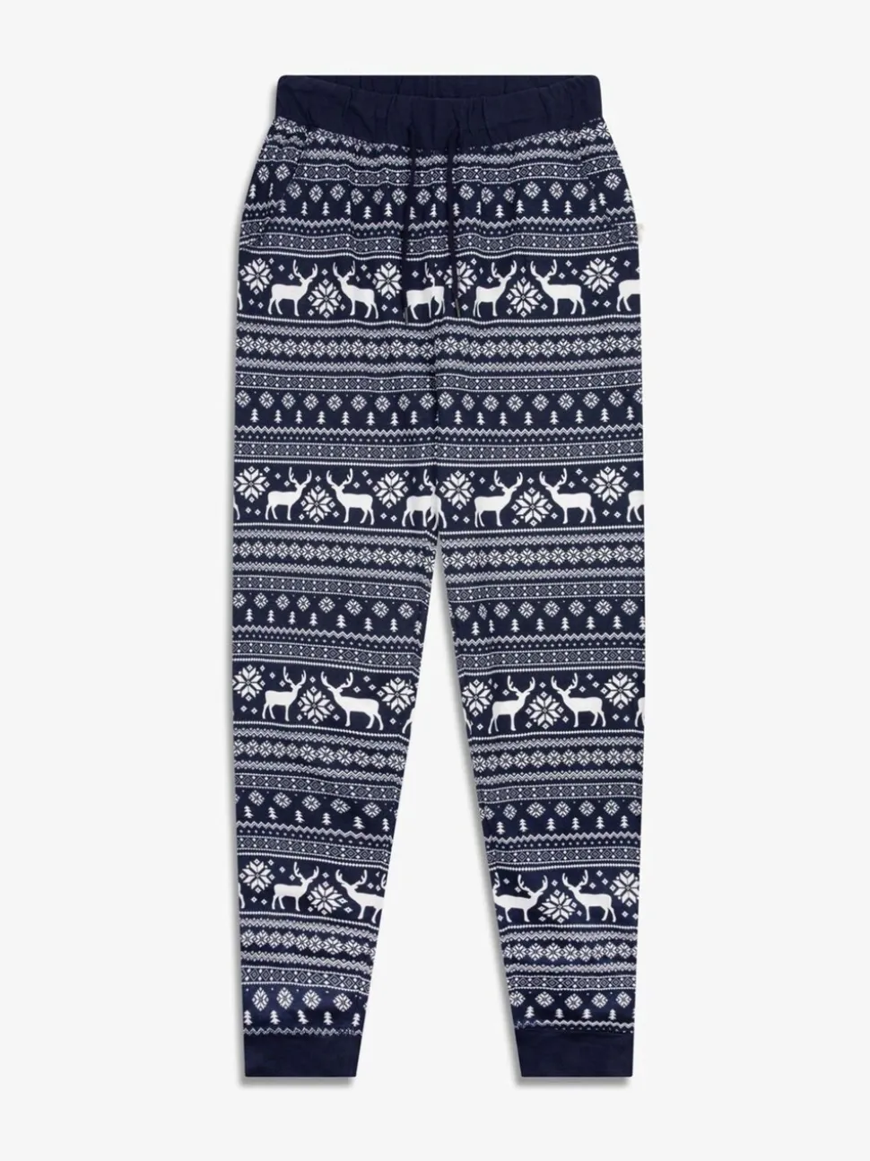 Blauw - The Little Tailor kerstpyjama met rendier