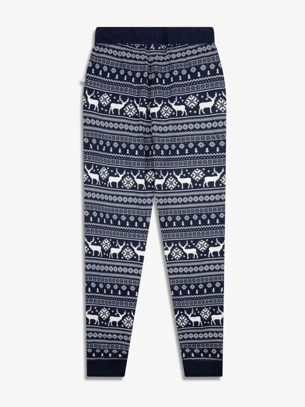 Blauw - The Little Tailor kerstpyjama met rendier
