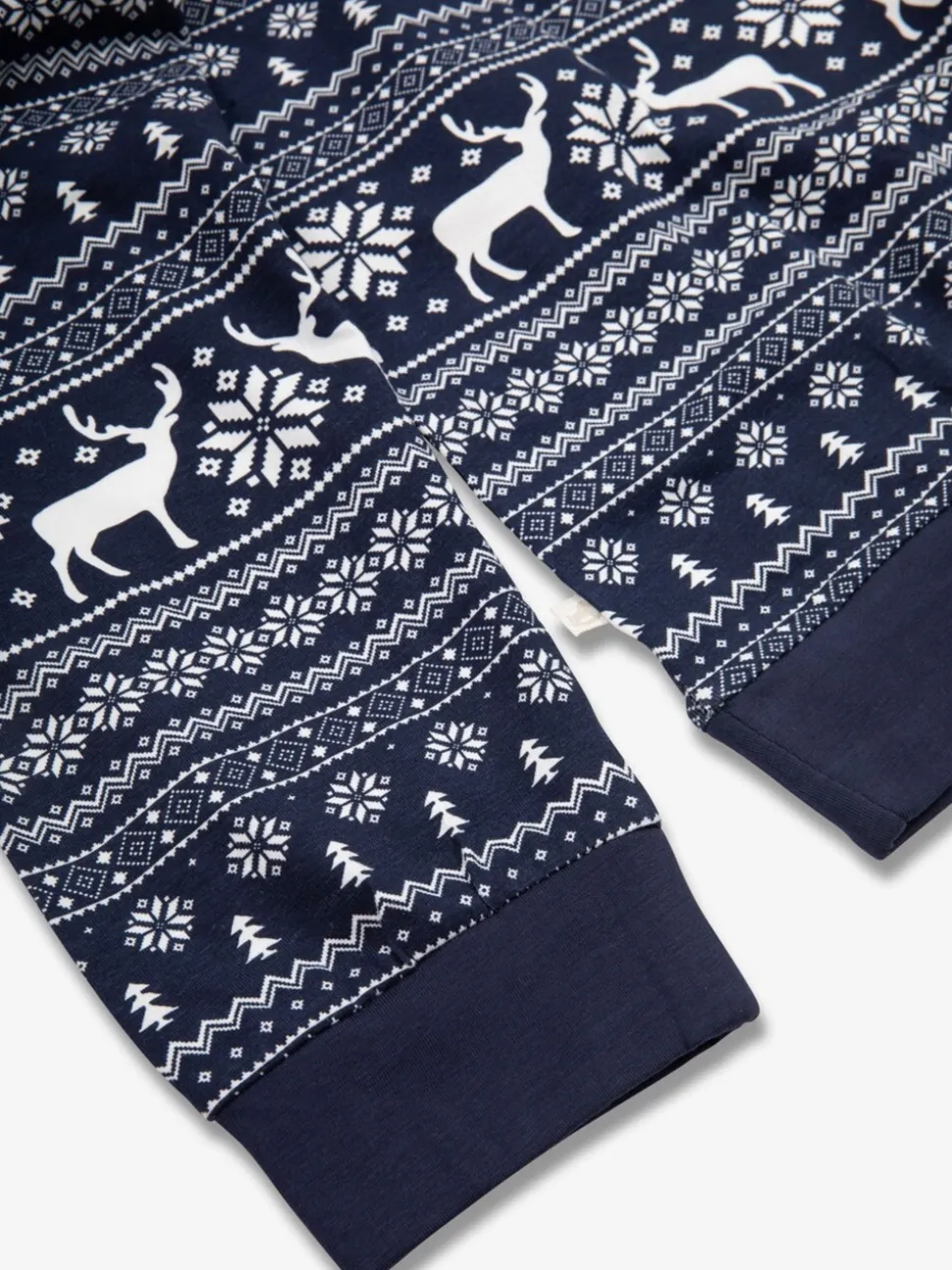 Blauw - The Little Tailor kerstpyjama met rendier