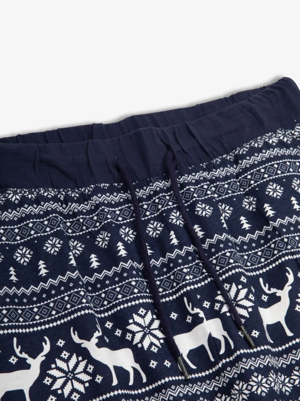 Blauw - The Little Tailor kerstpyjama met rendier