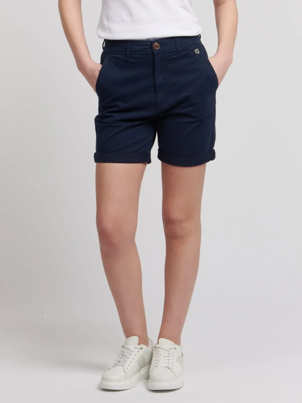Blauw - U.S. Polo Assn. Classic Womens Chino Shorts