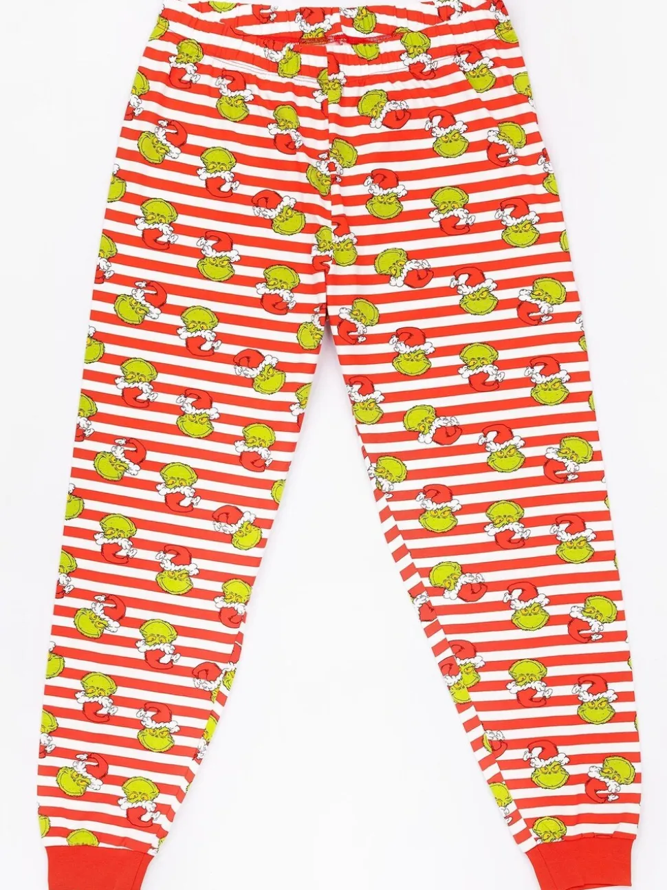 Blauw - Vanilla Underground 100% katoenen The Grinch Unisex pyjama met lange mouwen, lange pijpen en Merry Grinchmas-kerstslogan