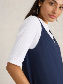Blauw - White Stuff Selina jersey jumpsuit