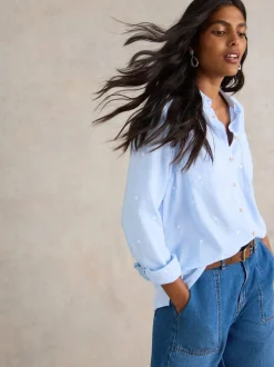 Blauw - White Stuff Sophie overhemd