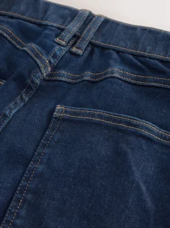 Blauw met wassing - High Rise FlexiFit Stretch Pull On Wide Leg Jeans