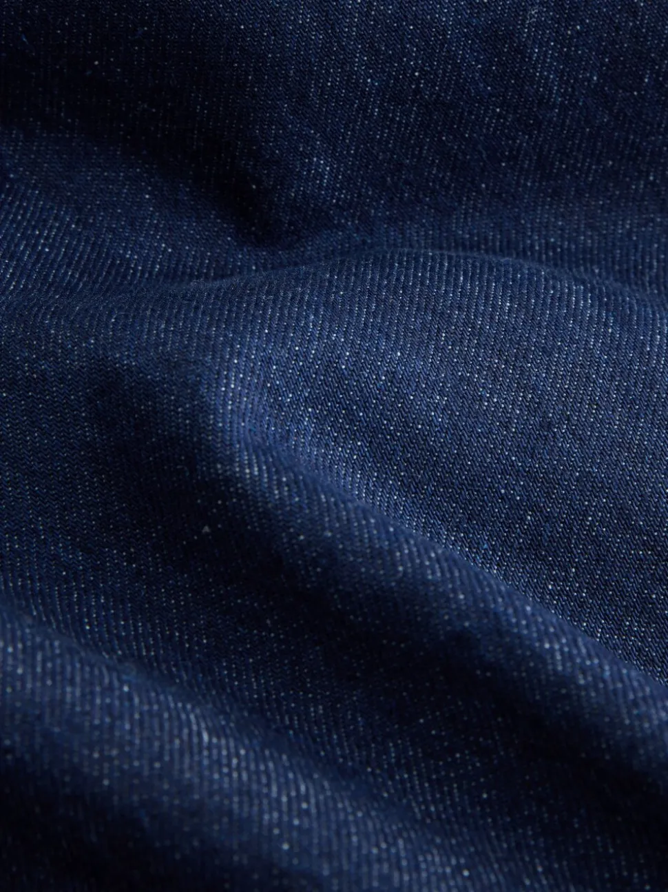 Blauw met wassing - Jeans met ruime rechte pijpen