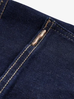 Blauw met wassing - Jeans met wijde pijpen