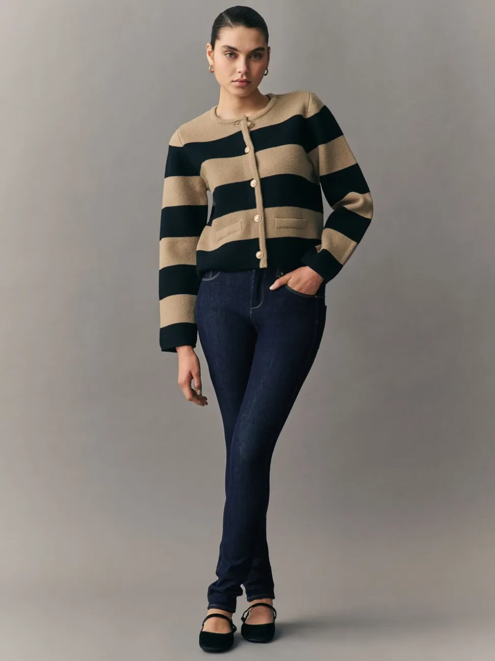 Blauw met wassing - Skinny jeans met 360° stretch
