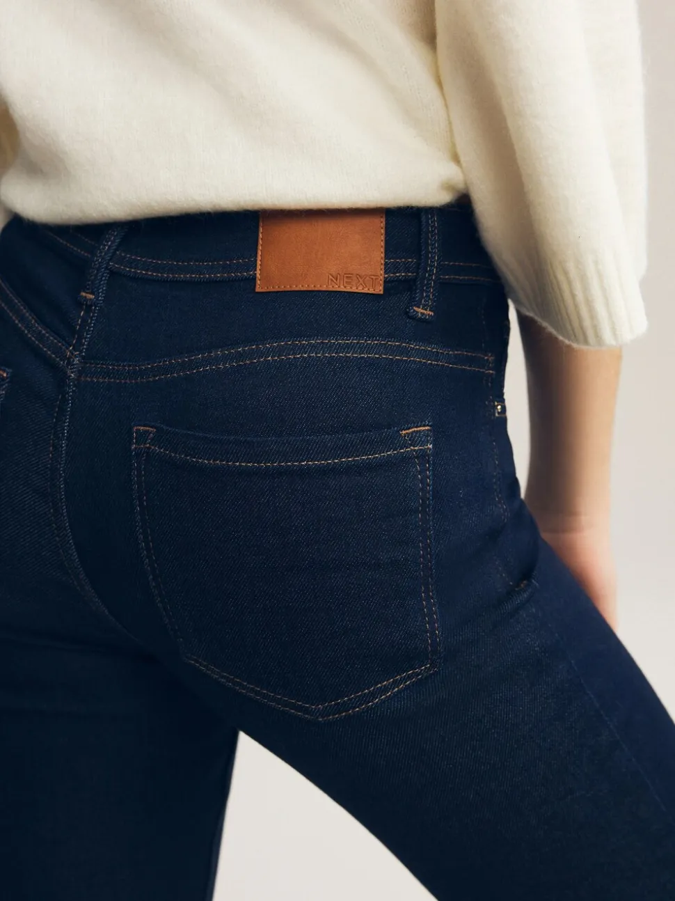 Blauw met wassing - Superzachte bootcut-jeans