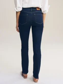 Blauw met wassing - Superzachte slim-fit jeans