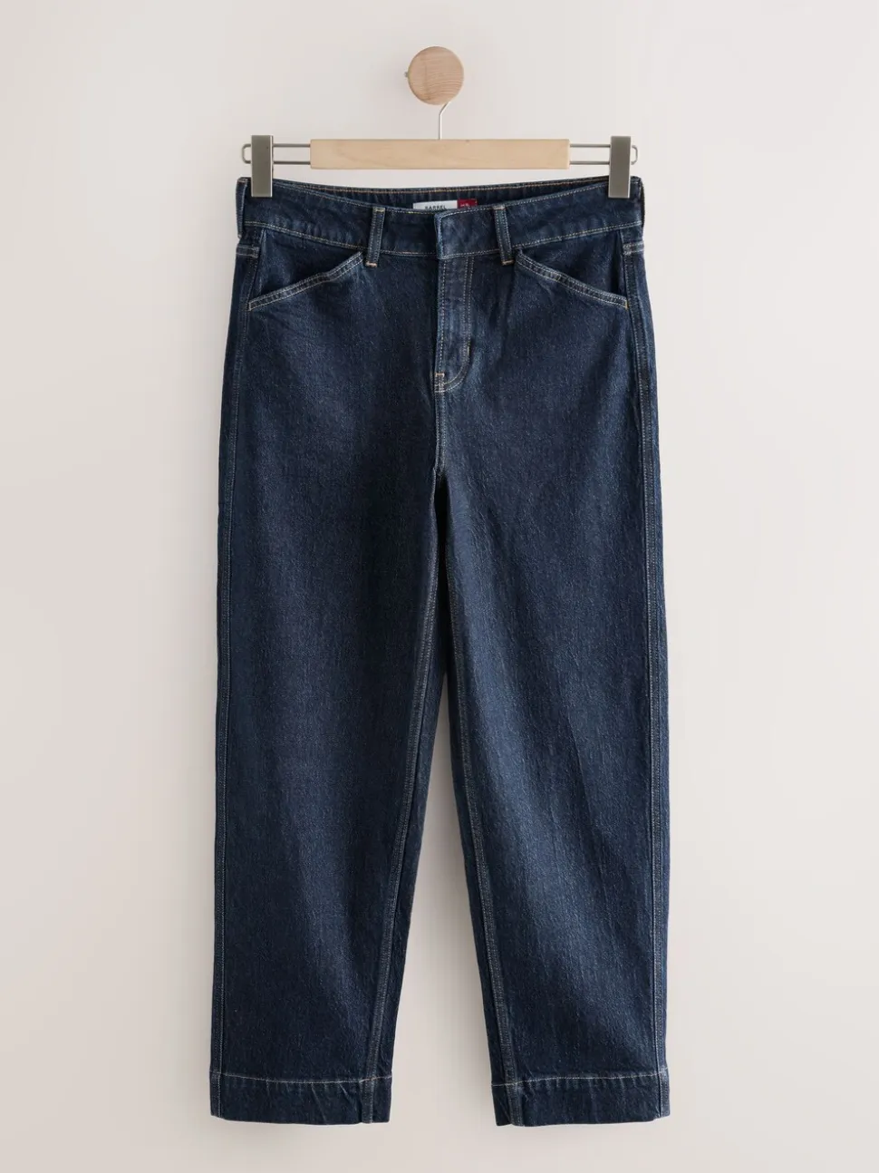 Blauw met wassing - Wide Leg Barrel Denim Jeans