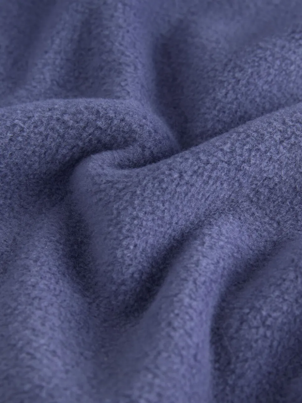 Blauwe Apres - Fleece trui met korte rits