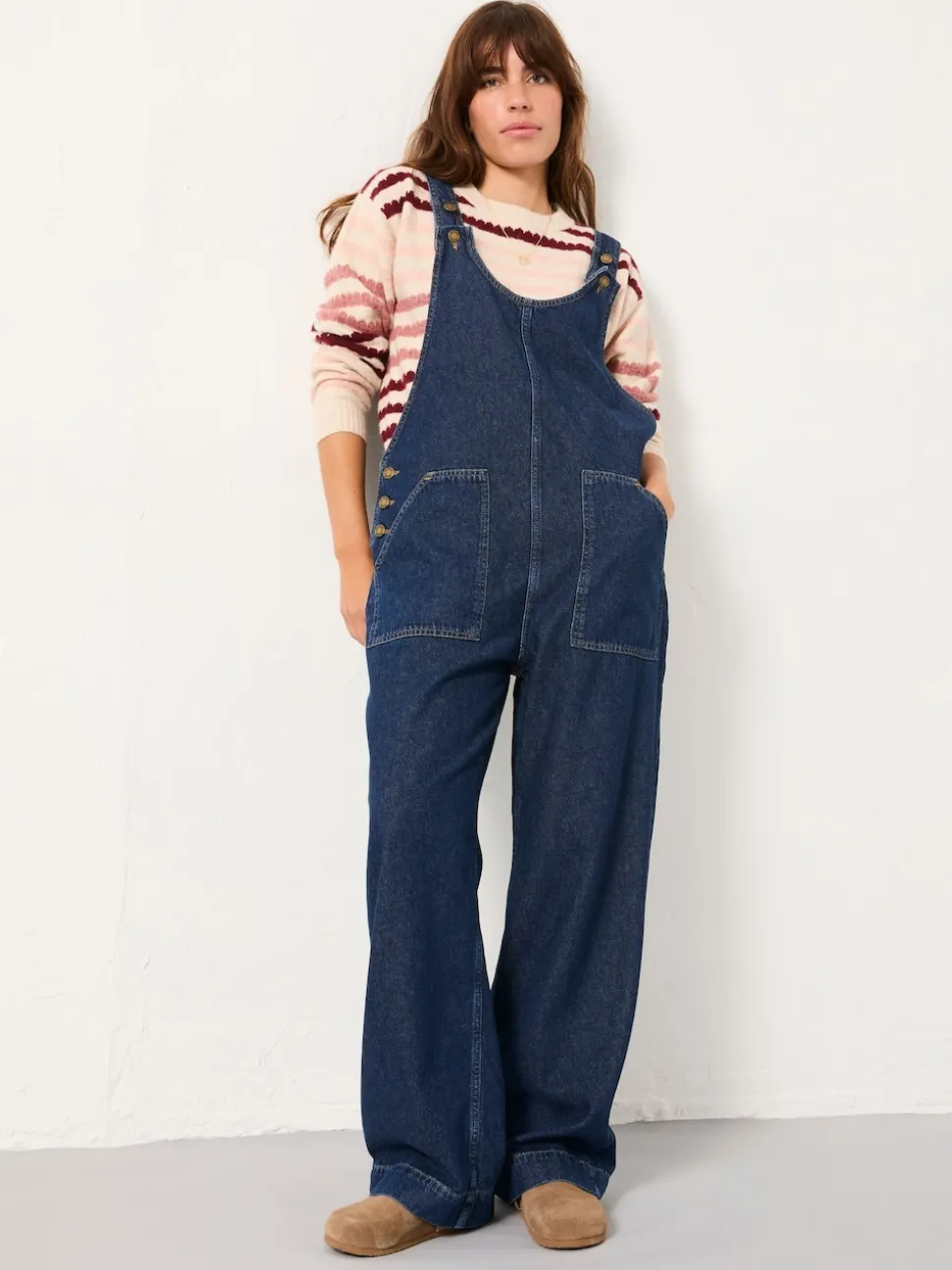 Blauwe denim - FatFace Dungaree