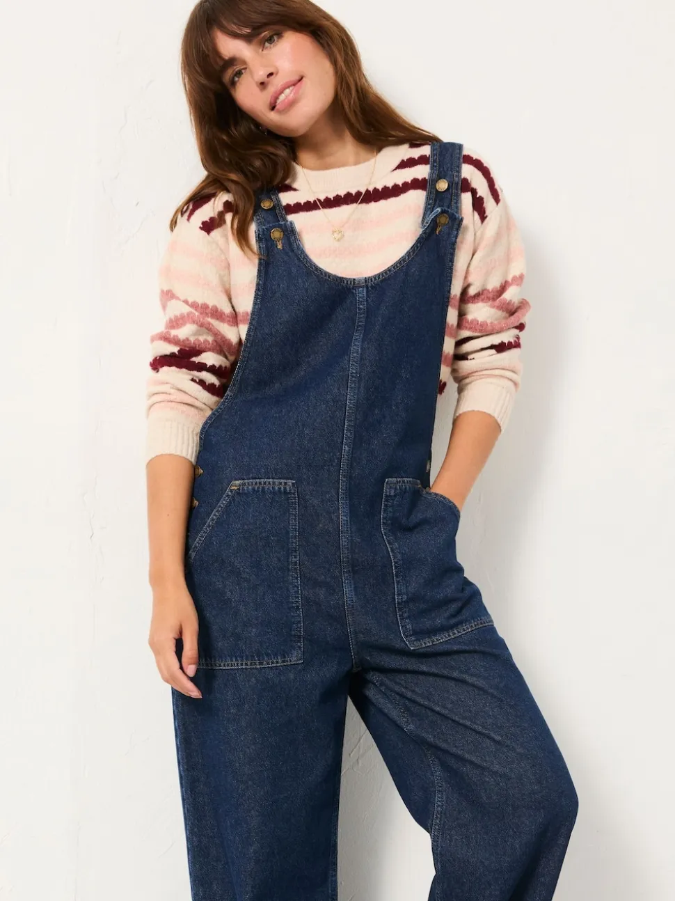 Blauwe denim - FatFace Dungaree