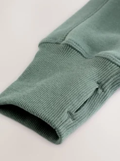 Blauwgroen - Active Longline Overhead Hoodie met superzacht naaddetail en zakken