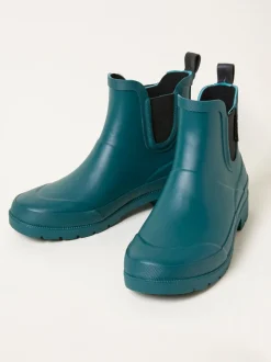 Blauwgroen - FatFace Rubber Ankle Welly