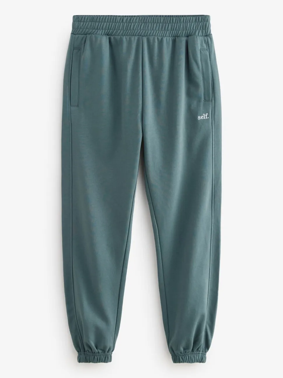 Blauwgroen - Joggingbroek met banden