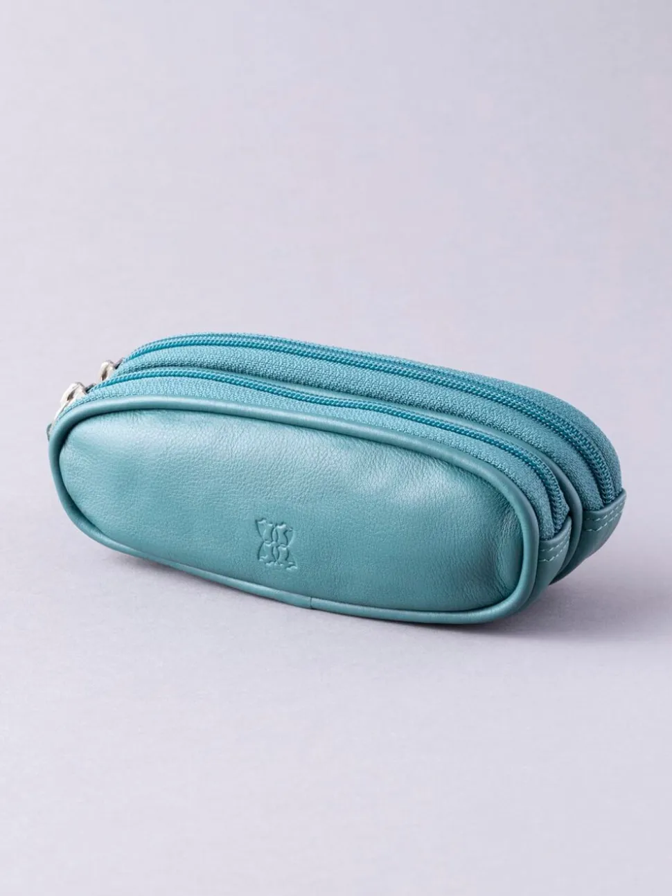Blauwgroen - Lakeland Leather dubbele brillenkoker