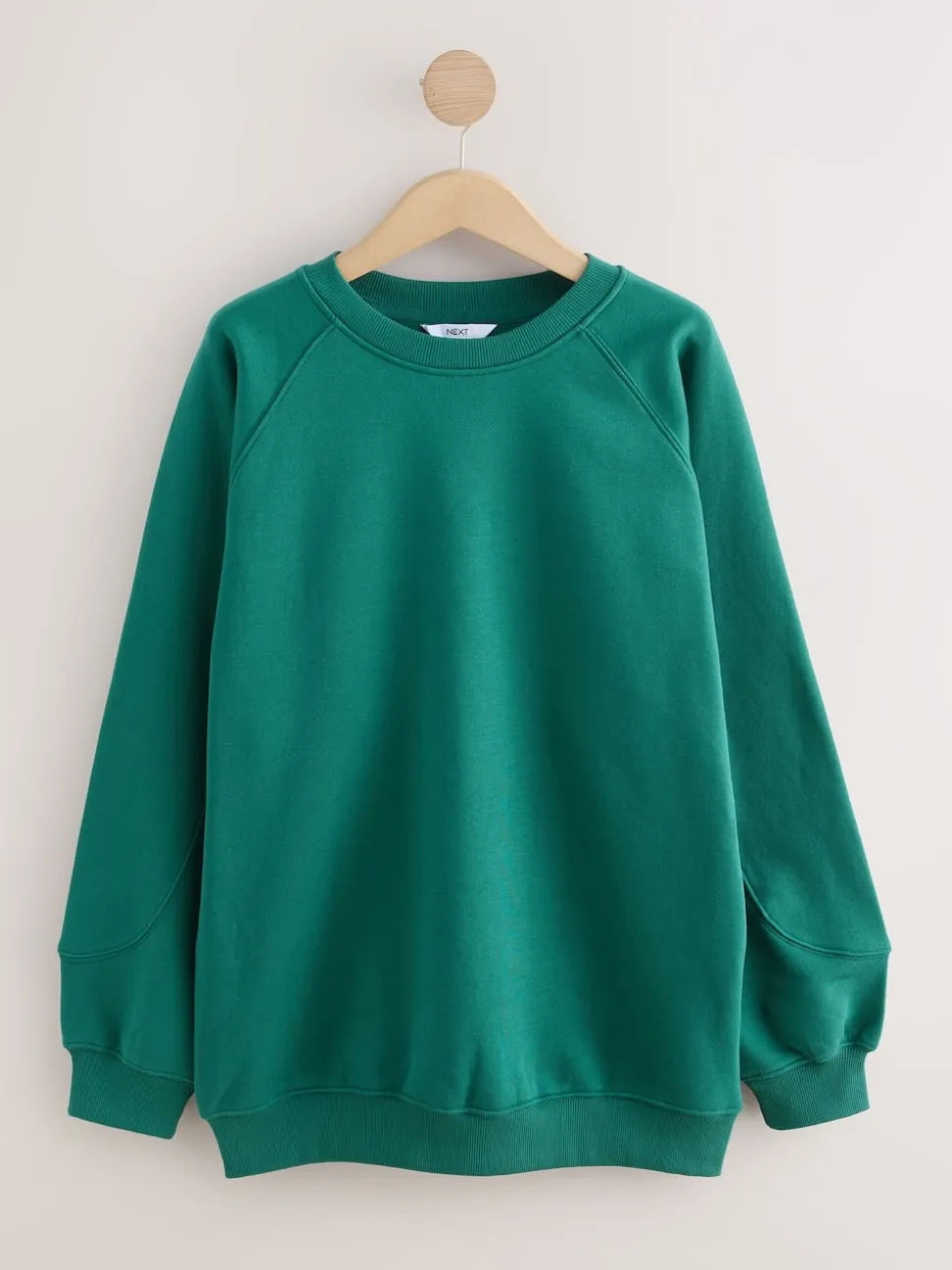 Blauwgroen - Relaxed Fit Heavyweight Longline Crew Neck Sweatshirt