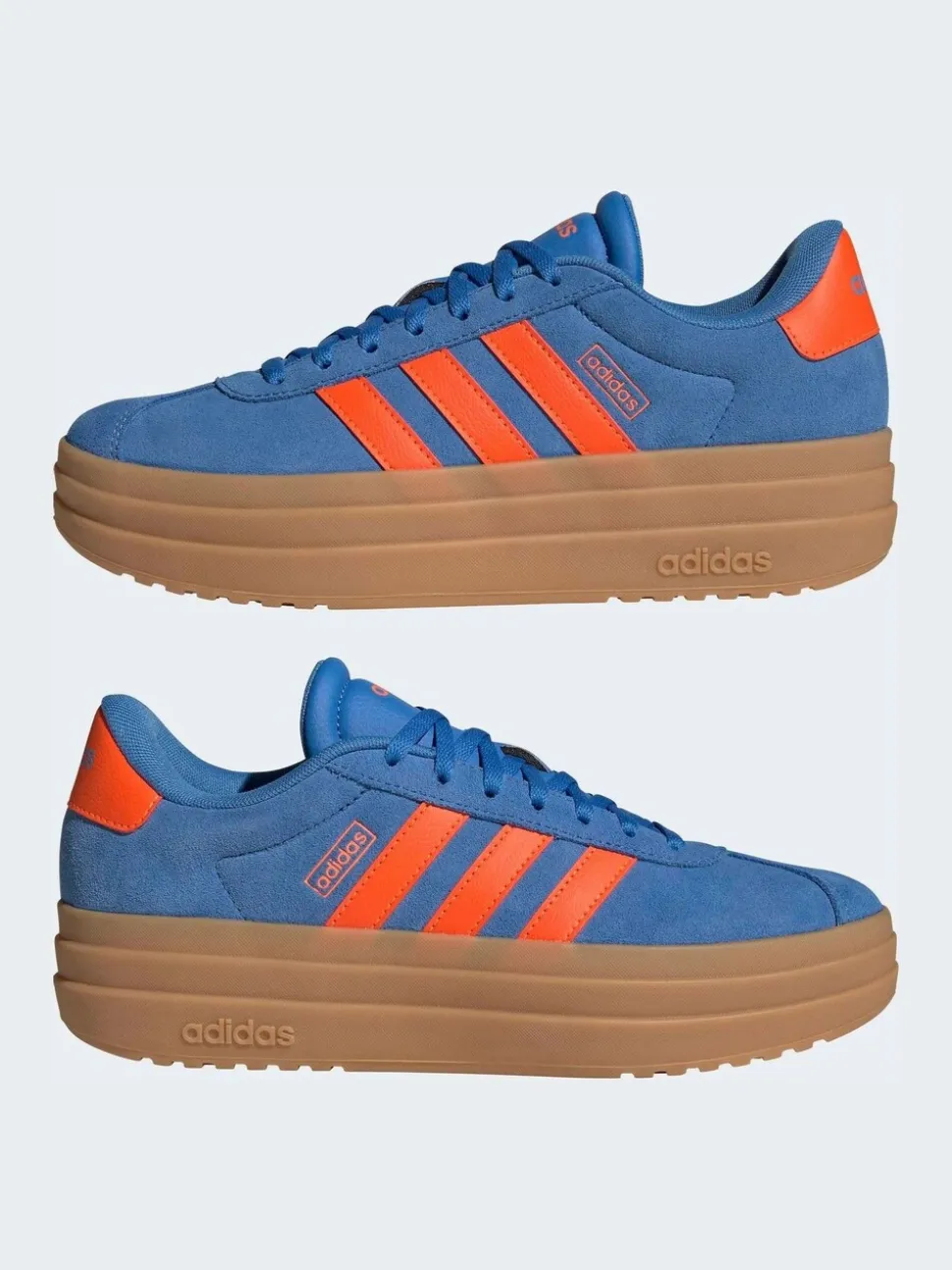 Blauw/oranje - Adidas Vl Court Bold sneakers