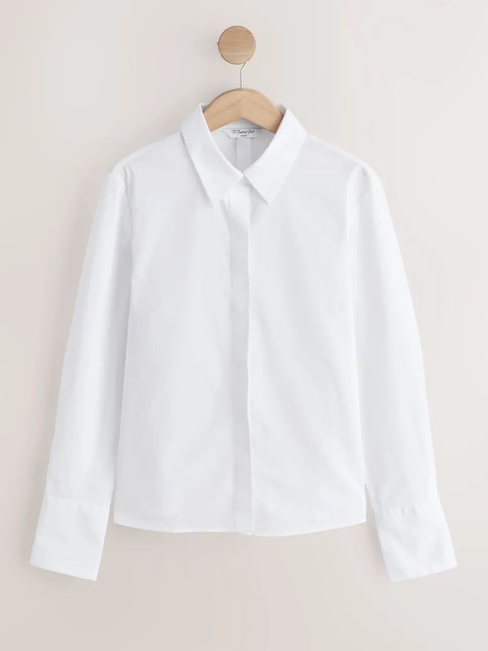 Blauw/wit - Fitted Stretch Essential Long Sleeve Shirts 2 Pack