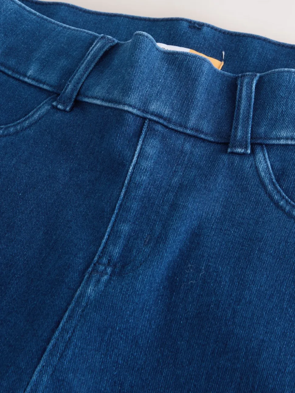 Blauw/Zwart - Set van 2 lange jersey denim bootcut leggings