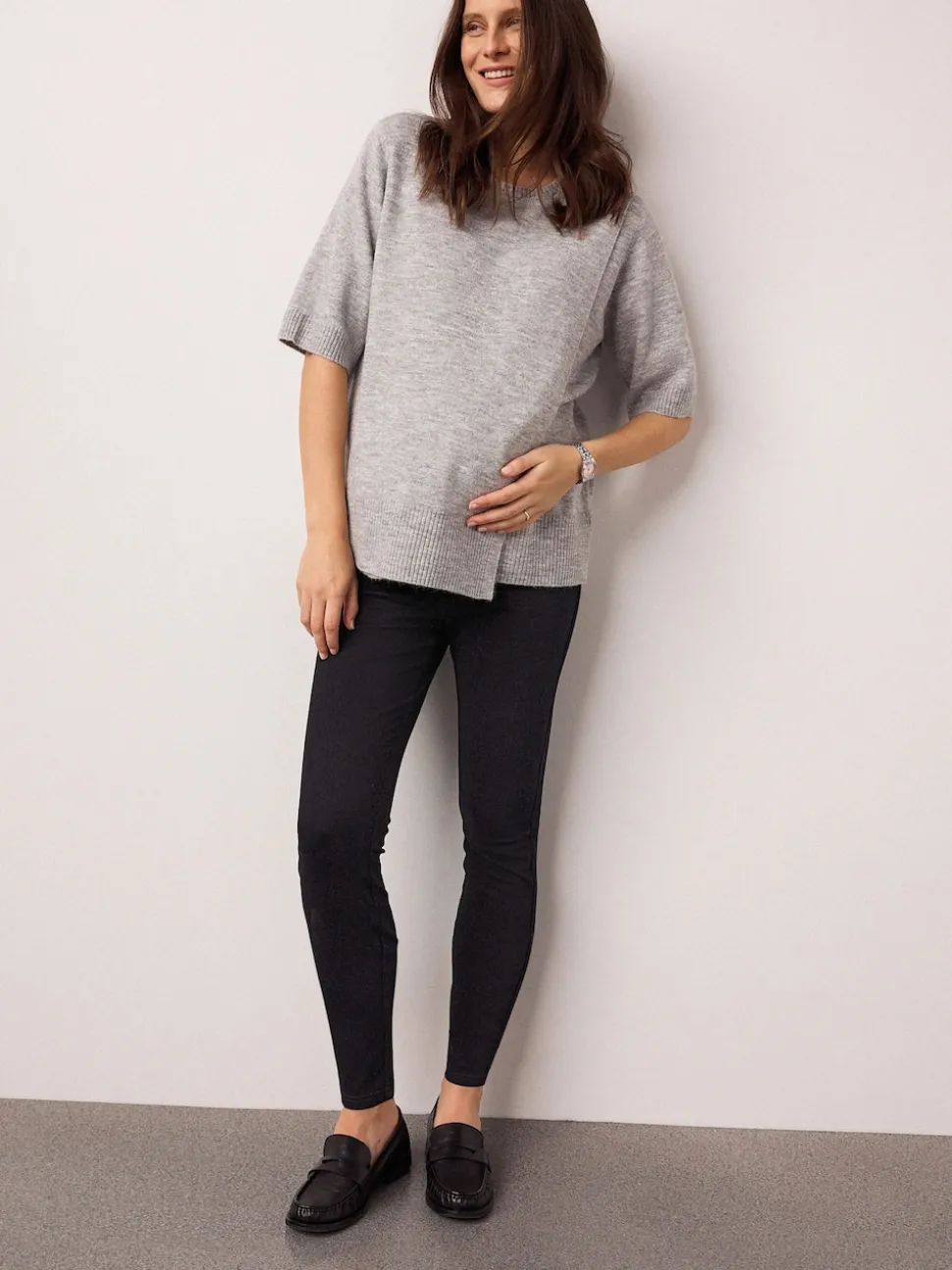 Blauw/Zwart - Verpakking van 2 denim zwangerschapsjeggings