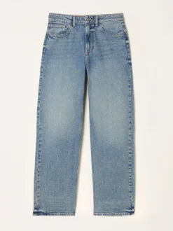 Bleach Wash Denim - FatFace Relaxed Straight Jeans