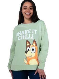 Bluey Character Ladies Chilli Sweatshirt