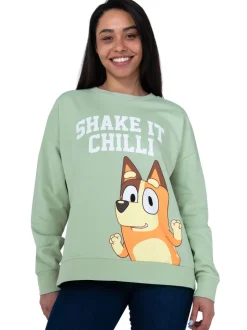 Bluey Character Ladies Chilli Sweatshirt