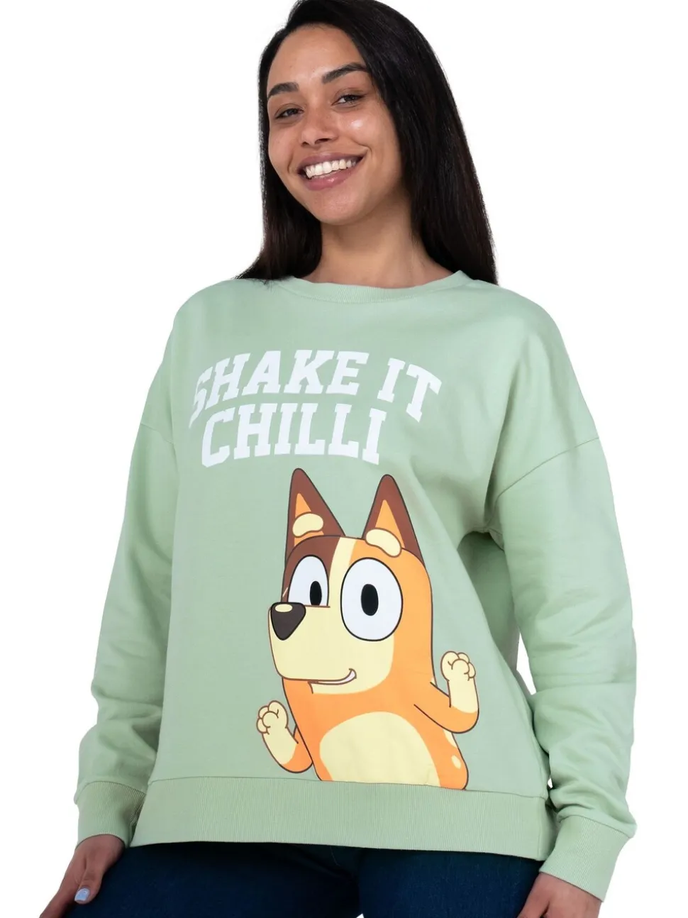 Bluey Character Ladies Chilli Sweatshirt