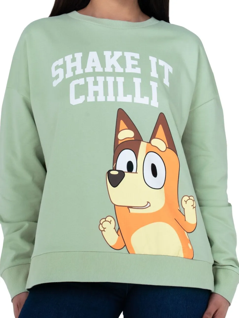 Bluey Character Ladies Chilli Sweatshirt