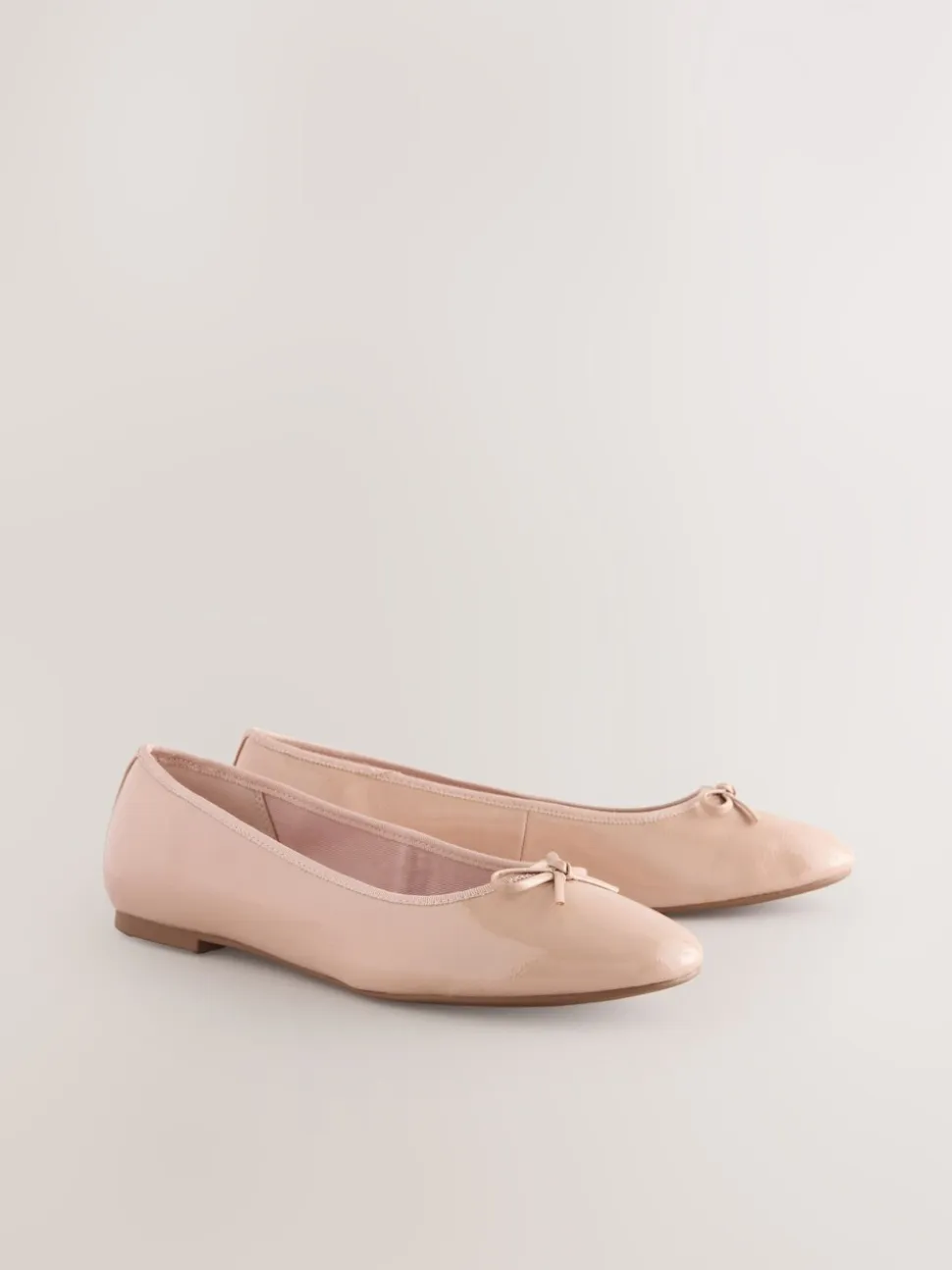 Blush Roze lakleer - Ballerina's met ronde neus
