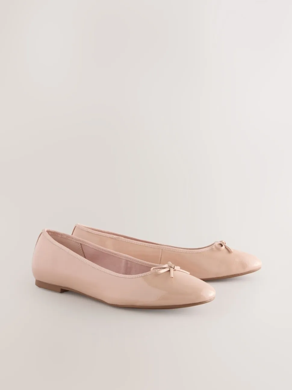 Blush Roze lakleer - Ballerina's met ronde neus