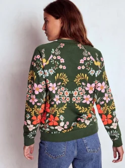 Boden - Rosa sweatshirt met print