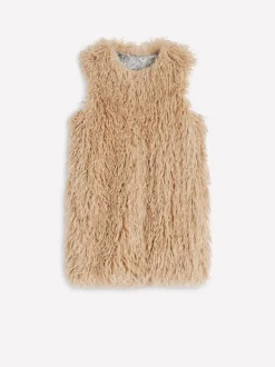 Boden Faux Fur Long Gilet