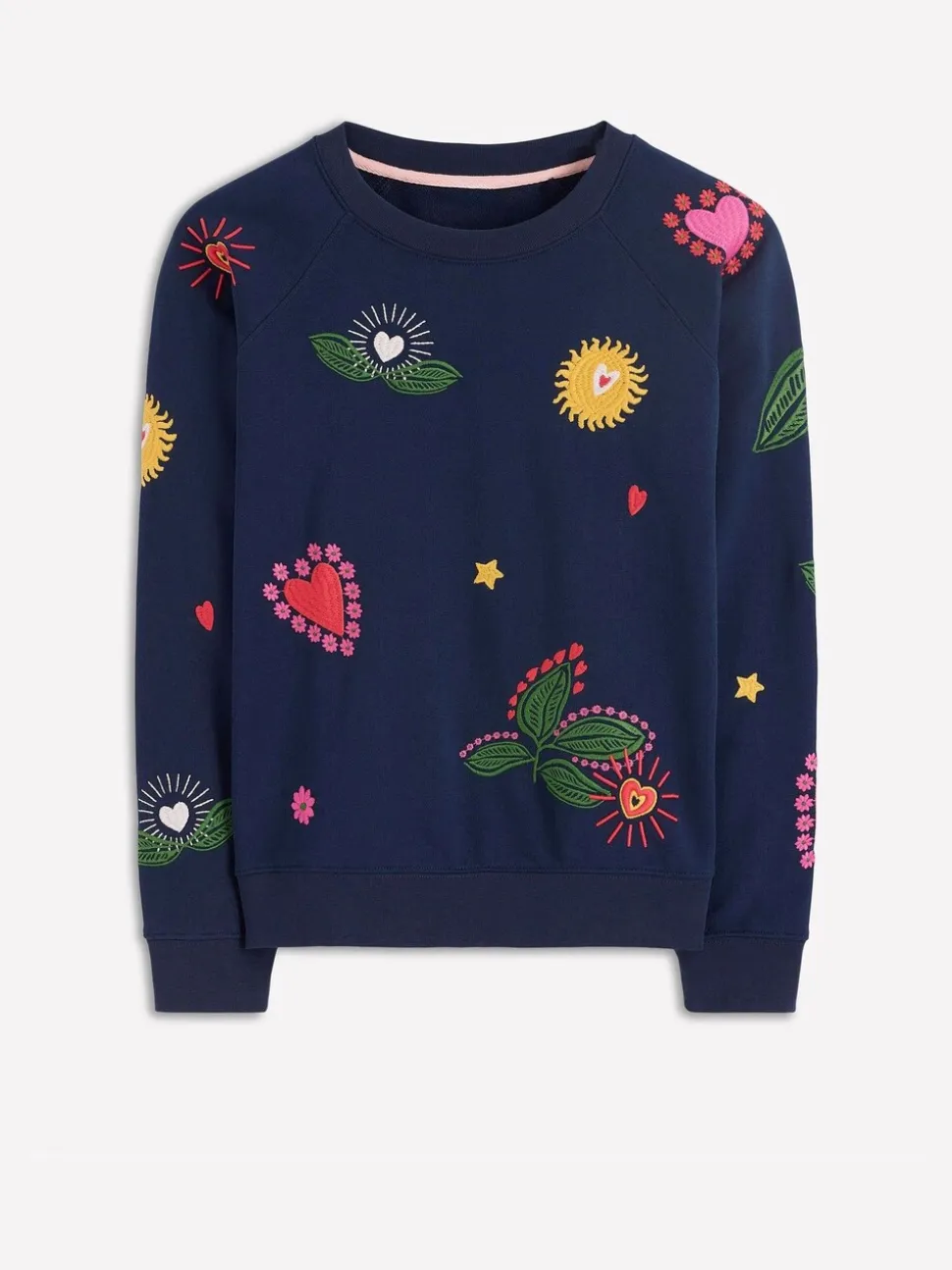 Boden Rosa geborduurd sweatshirt