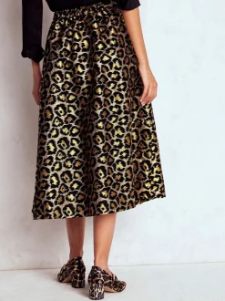 Boden Verity Jacquard Midi Skirt