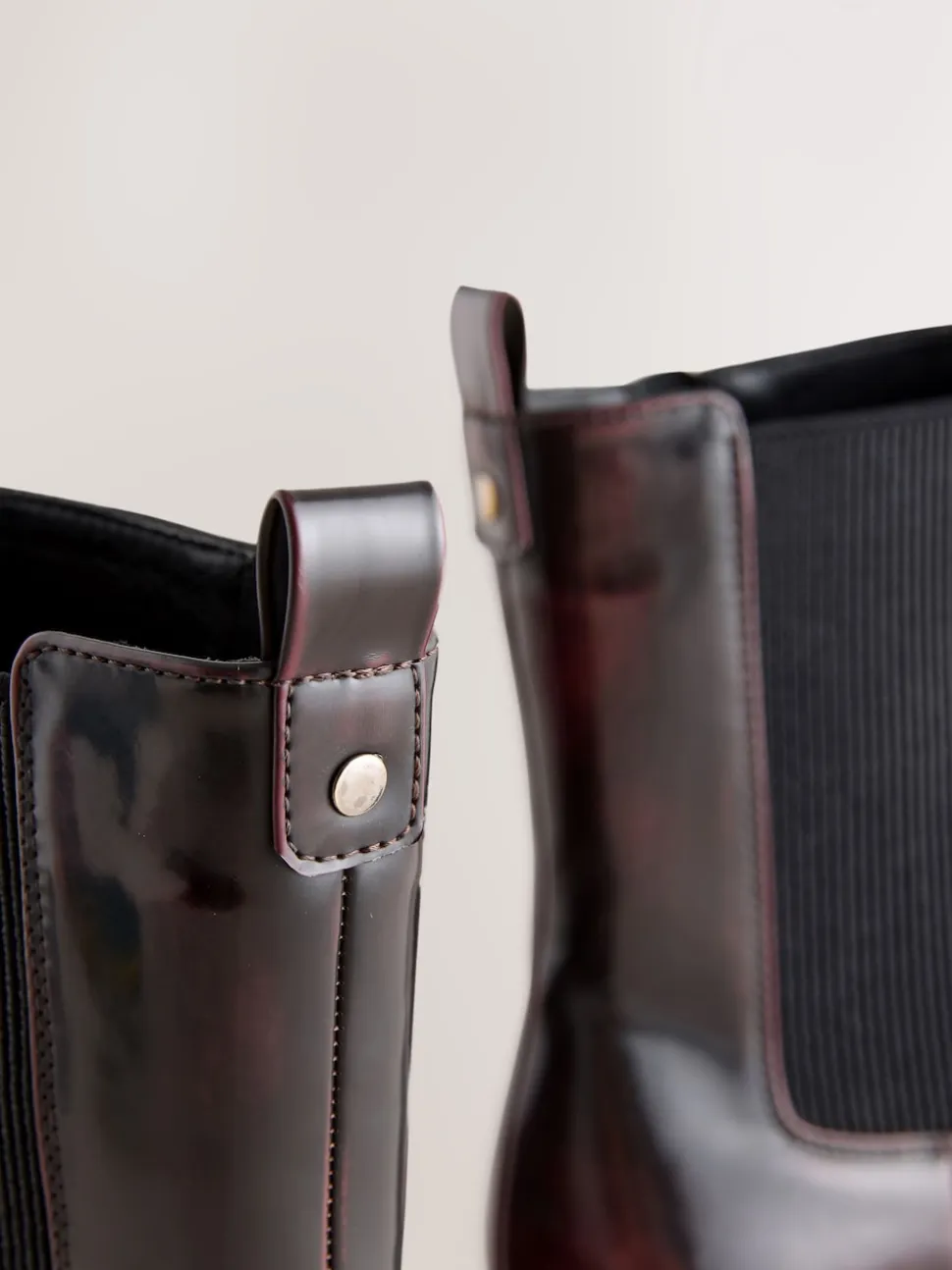 Bordeauxrode lak - Forever Comfort® Chelsea-enkellaarzen met profielzool