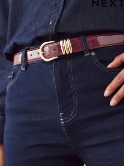 Bordeauxrood - High Shine Regular PU Belt
